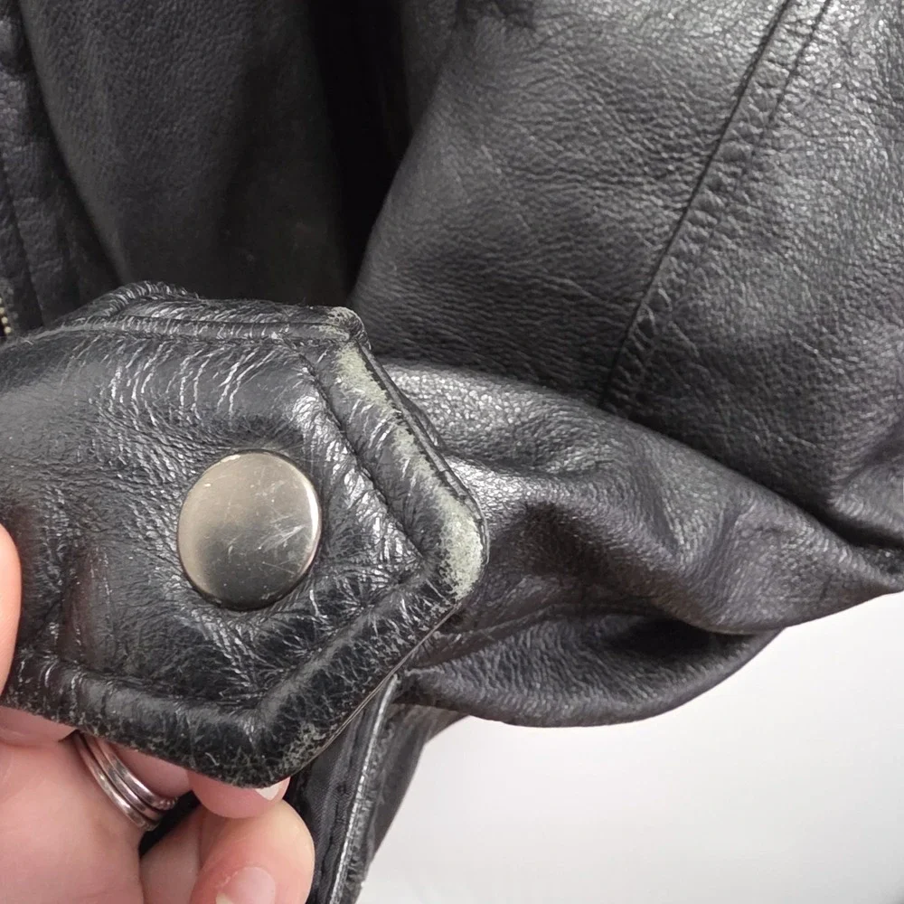 Croft & Barrow Jacket Mens XXLT Genuine Leather Bomber Quilted Lined‎ Classic